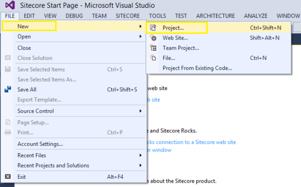 Create a New Project