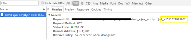 getScript cache