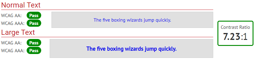 Accessibility Contrast Example Four