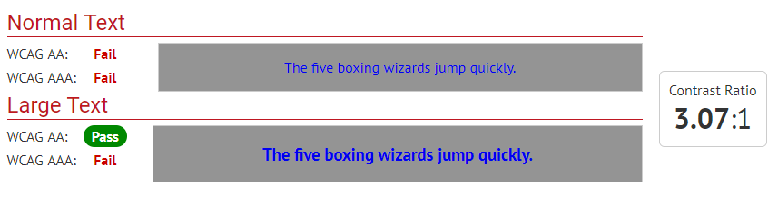 Accessibility Contrast Example Two