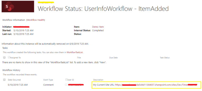 how-to-get-current-site-url-in-visual-studio-sharepoint-workflow